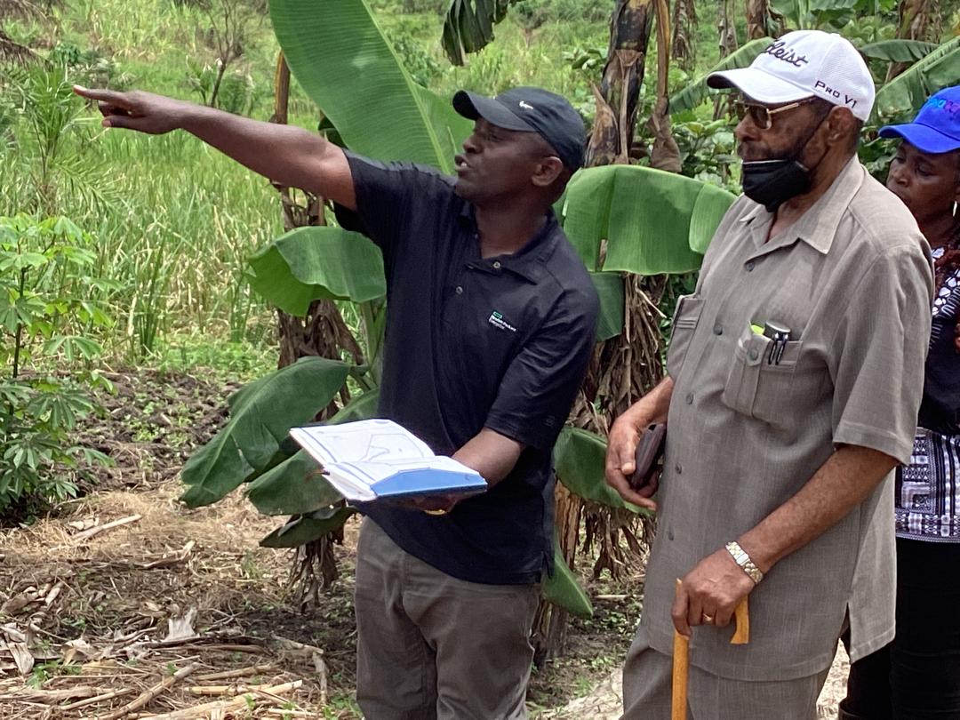 showing the invester land